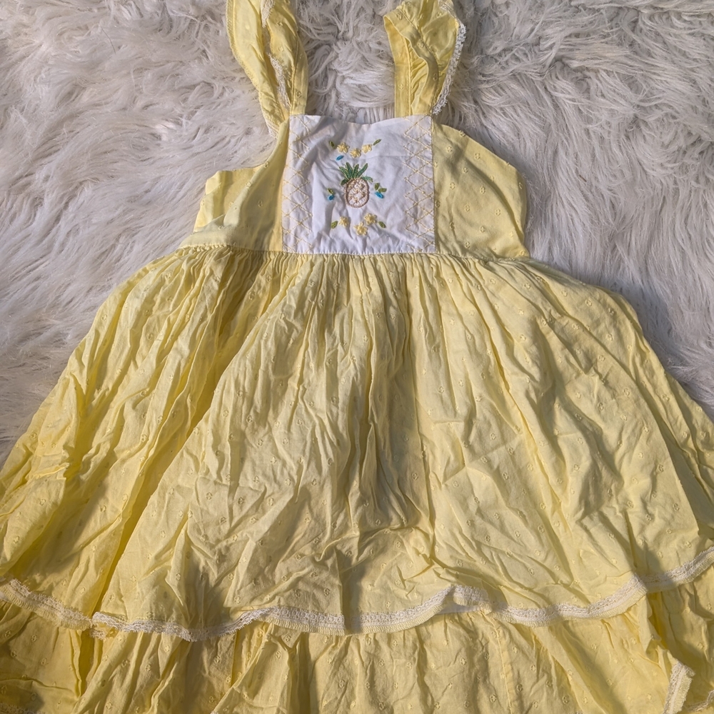 Well Dressed Wolf Girls Pineapple Dress 4t